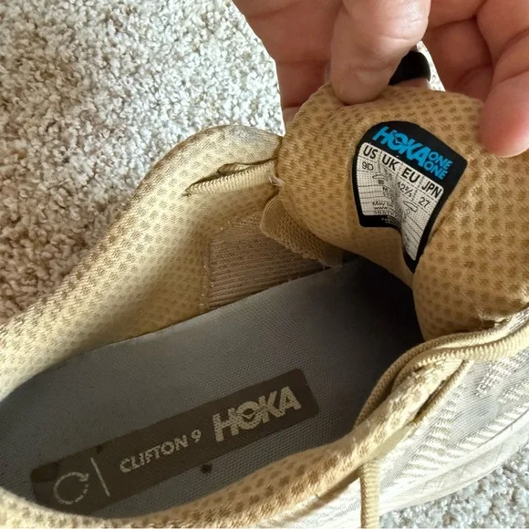 Men’s Hoka Men's Sand Clifton 9 Running Shoes - Picture 7 of 7